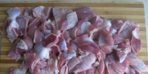 Блюда из куриных желудочков тушеных, вареных или запеченных